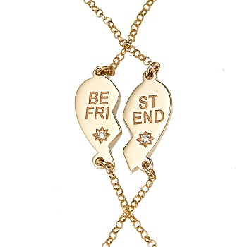 Set Bratara br1978 din Aur cu Diamante Best Friend 