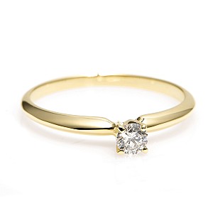 Inel de logodna i007 din Aur cu Diamant  0.10ct - 0.25ct