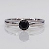 Inel de logodna i017p6Dn din Aur cu Diamant Negru 0.33ct - 0.85ct