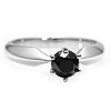 Inel de logodna i017p6Dn din Aur cu Diamant Negru 0.33ct - 0.85ct