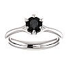 Inel de logodna i122118Dn din Aur cu Diamant Negru 0.50ct - 0.85ct