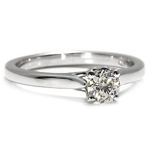 Inel de logodna din Platina cu Diamant certificat GIA i122455pt