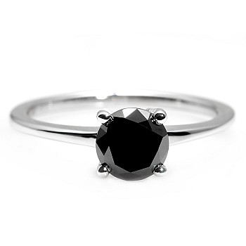 Inel de logodna i71863dn din Aur cu Diamant Negru 0.50ct - 0.85ct