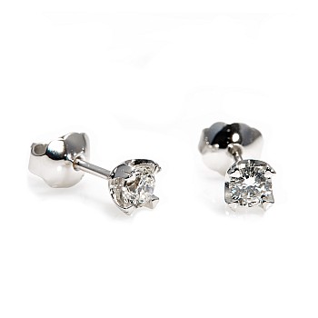 Cercei stud c1626 din Aur cu Diamante - GIA