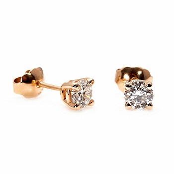 Cercei stud c577 din Aur cu Diamante - GIA