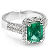 Inel de Logodna i1902smdi din Aur cu Smarald Emerald si Diamante