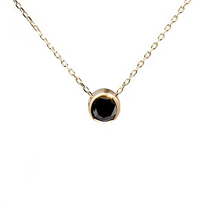 Choker din Aur 18k cu Diamant Negru pan563dn